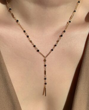 black spinel necklace