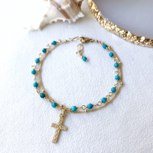 Turquoise rosary bracelet