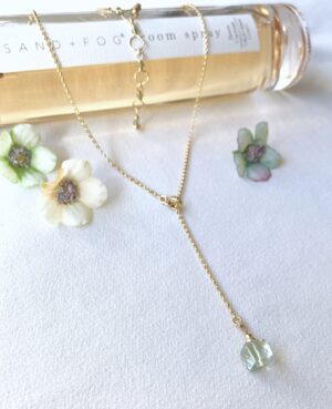 Green amethyst necklace