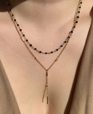 black spinel necklace