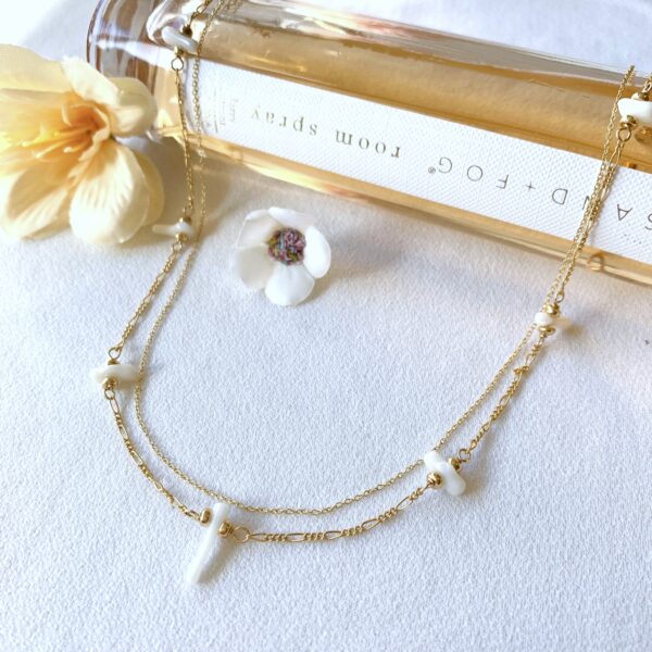 white coral necklace