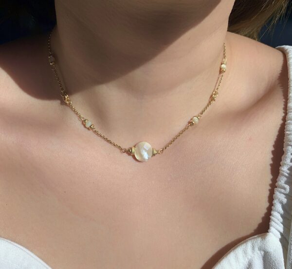 mother of pearl necklace