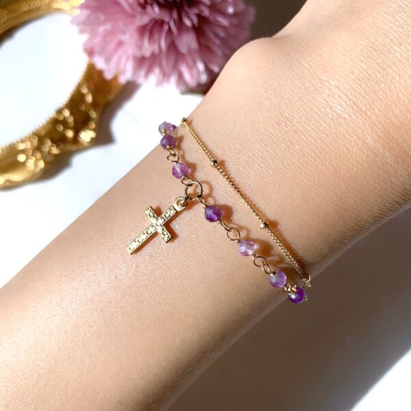amethyst rosary bracelet