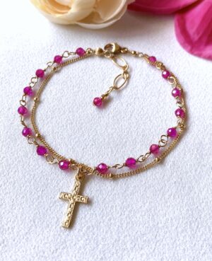 ruby rosary bracelet