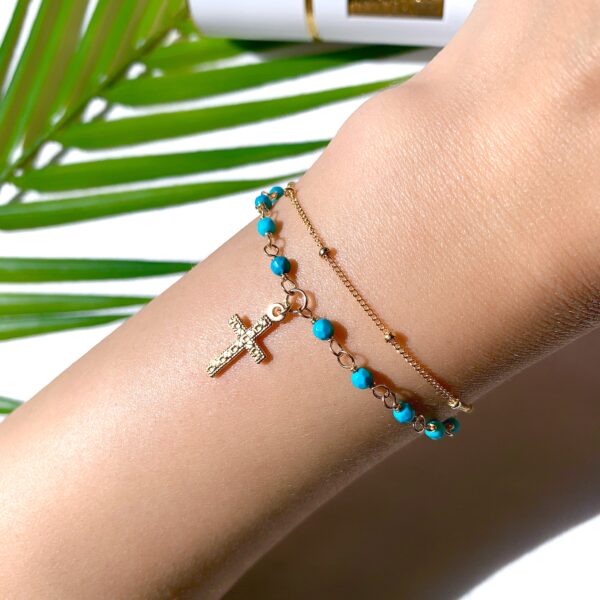 turquoise rosary bracelet