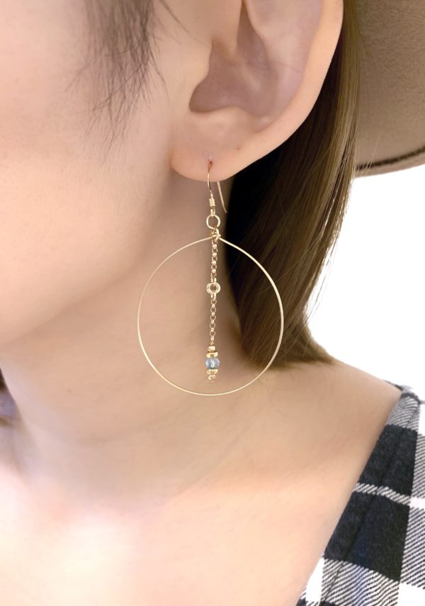 Blue topaz earrings