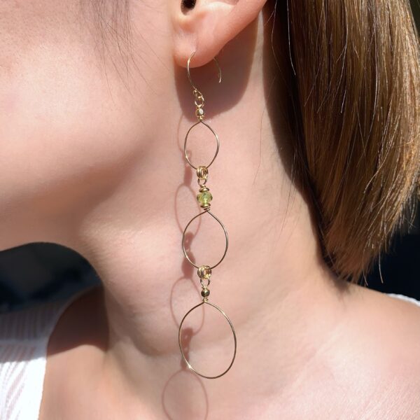 peridot earrings