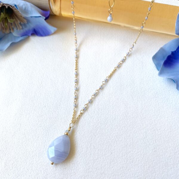 blue lace agate necklace