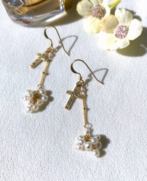 Rosary earrings