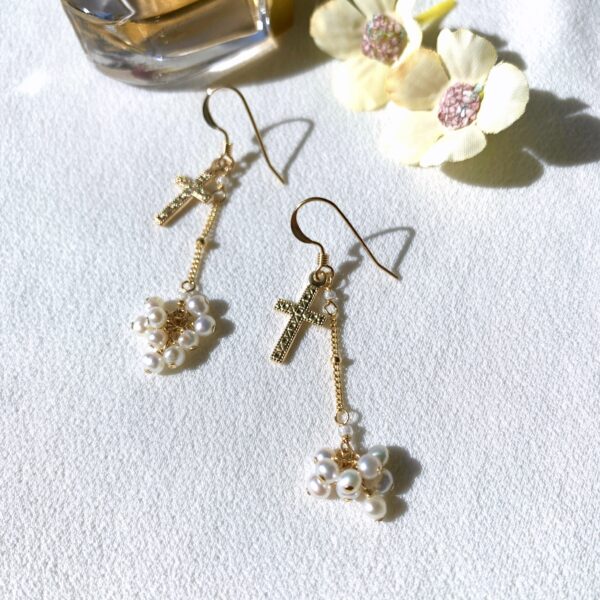 Rosary earrings
