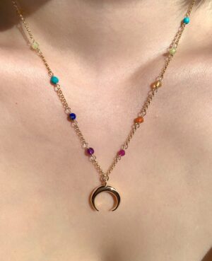 Chakra gemstones necklace
