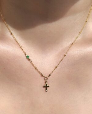 emerald rosary necklace